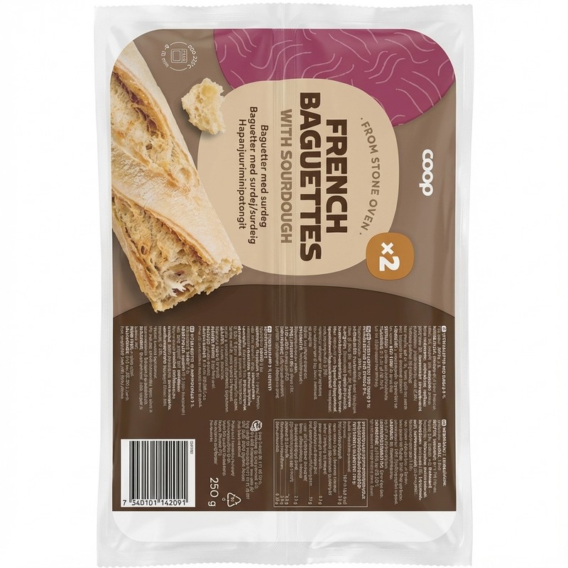 French Baguettes With Sourdough 250g Coop