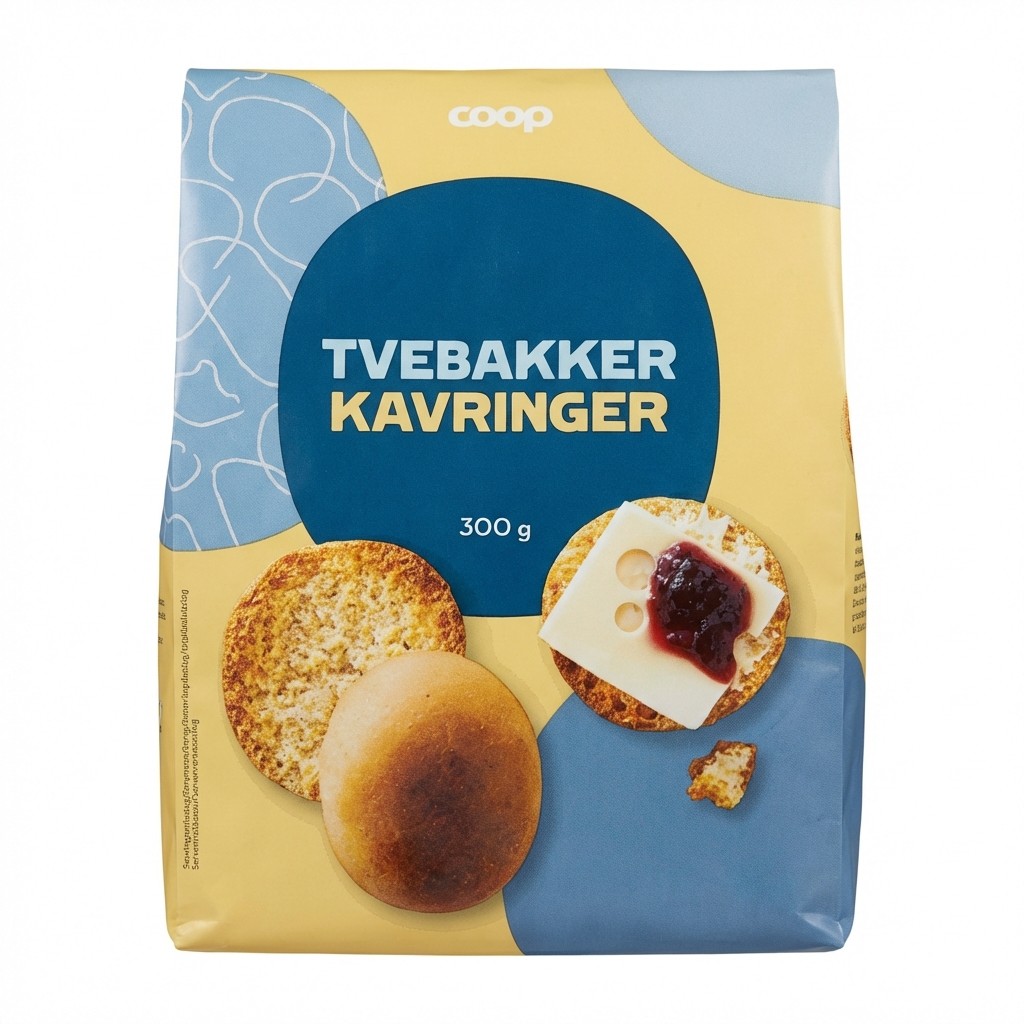 Tvebakker Kavringer 300g Coop
