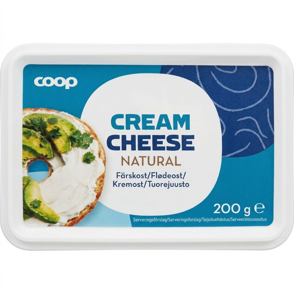 Cream Cheese Natural 200g Coop