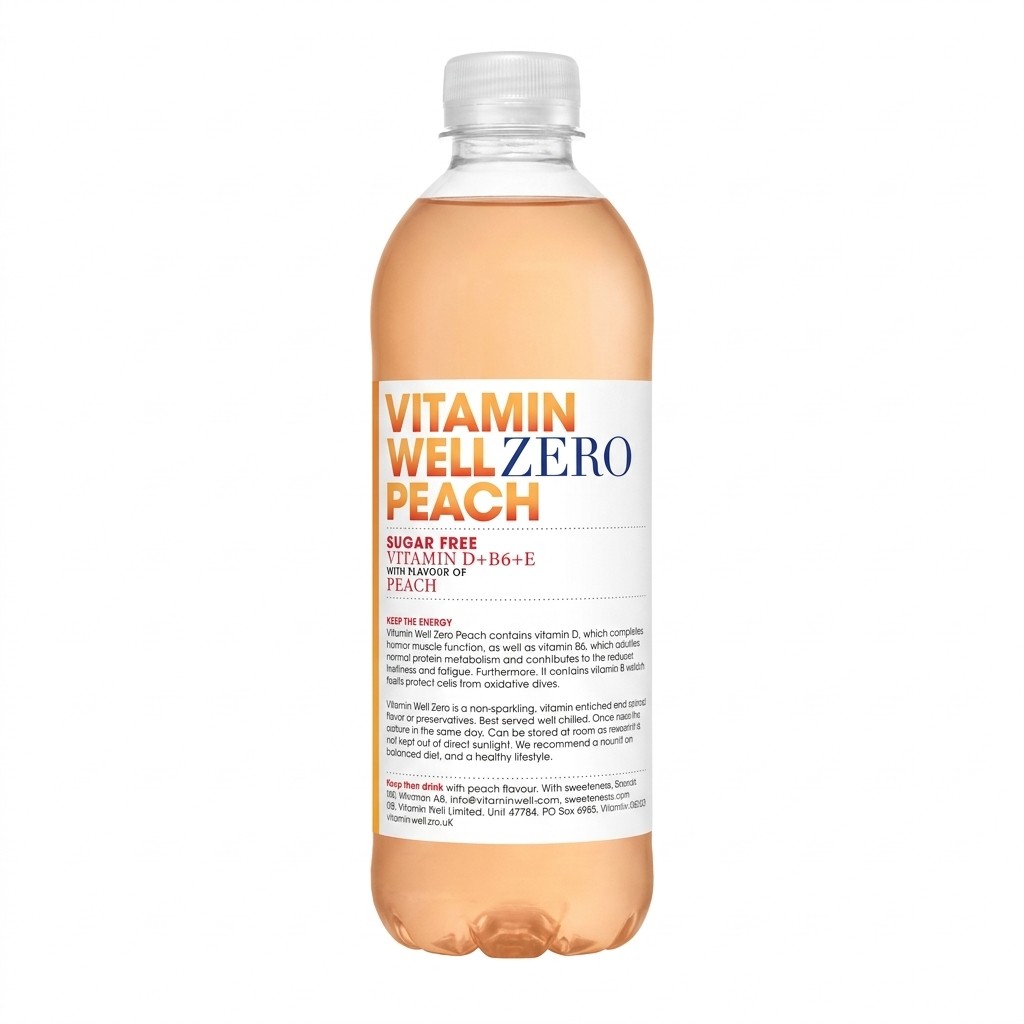 Vitamin Well Zero Peach 500ml