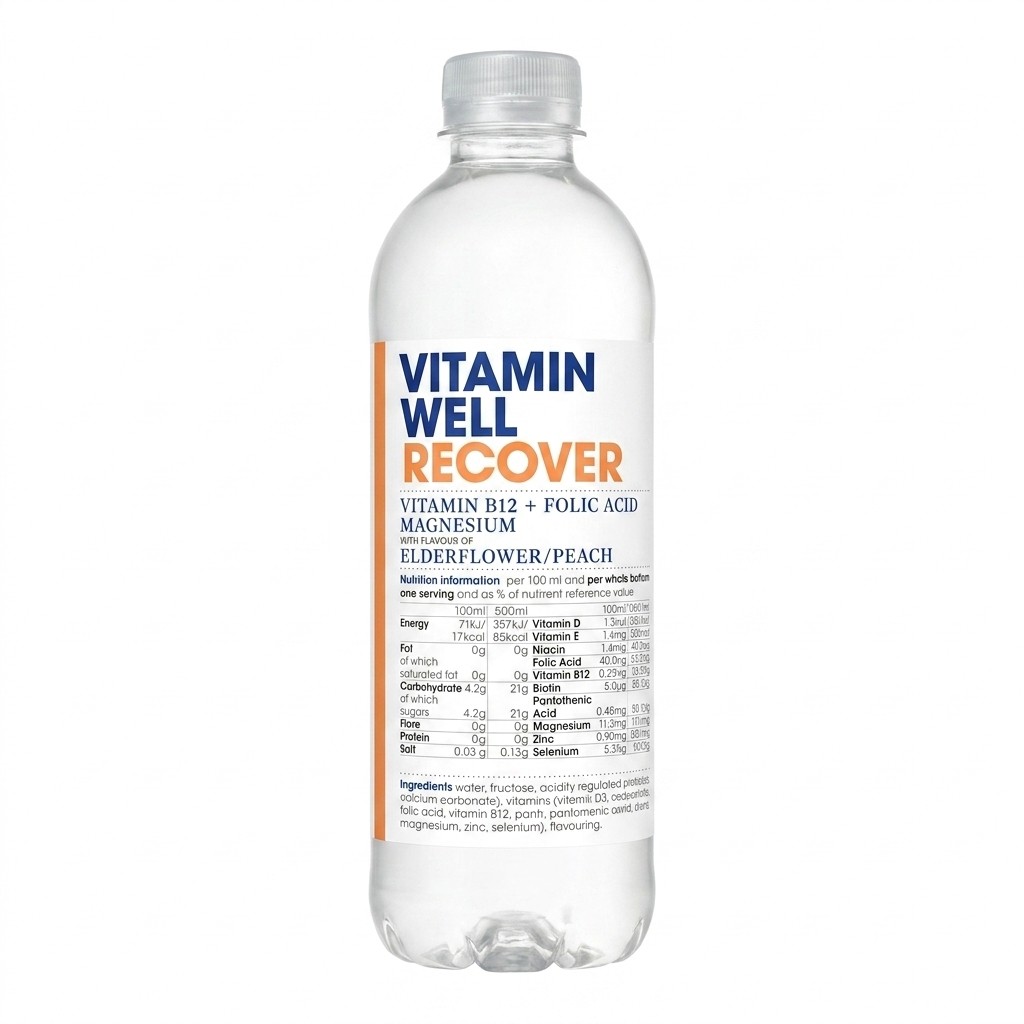 Vitamin Well Recover Elderflower/Peach 500ml