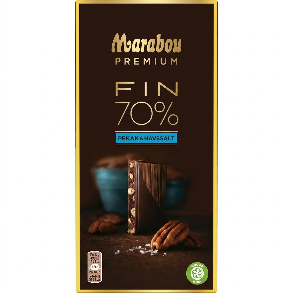 Fin 70% Pekan & Havsalt 100g Marabou