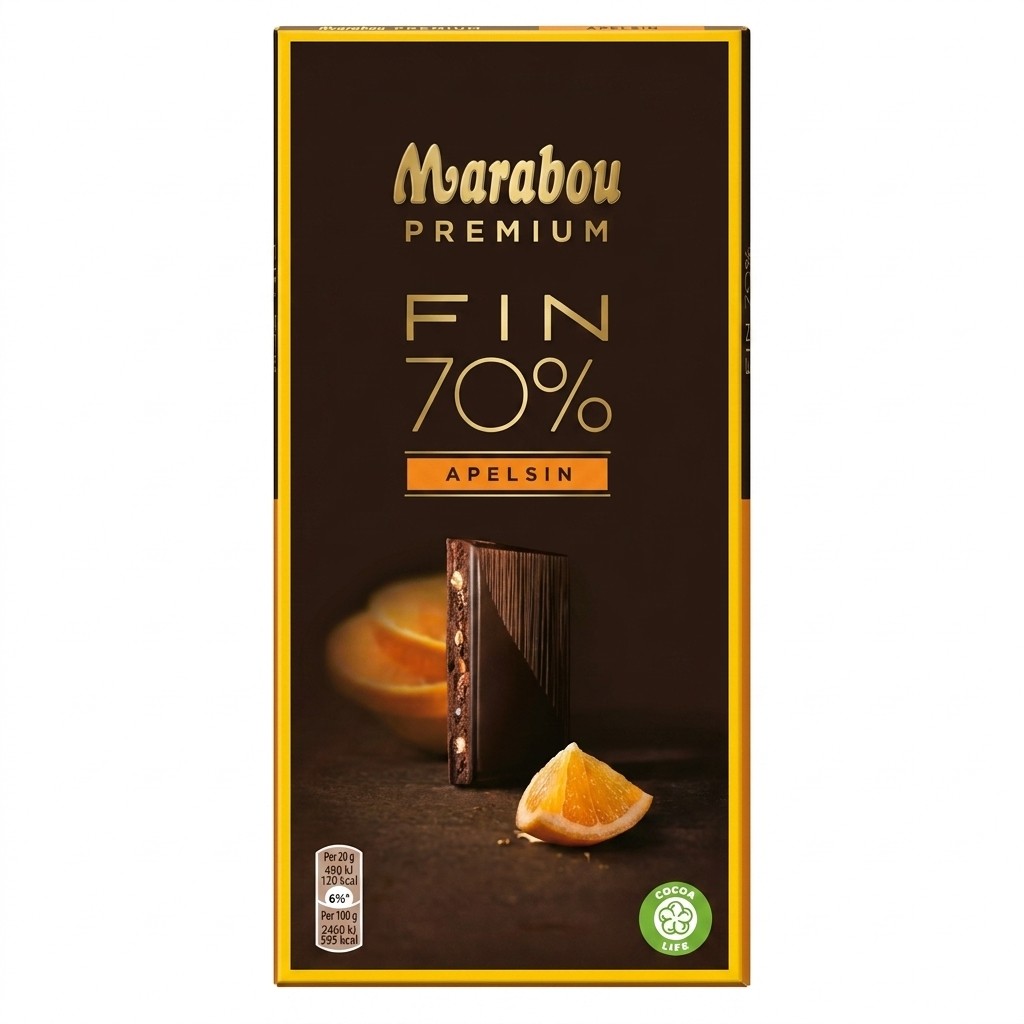 Fin 70% Apelsin 100g Marabou