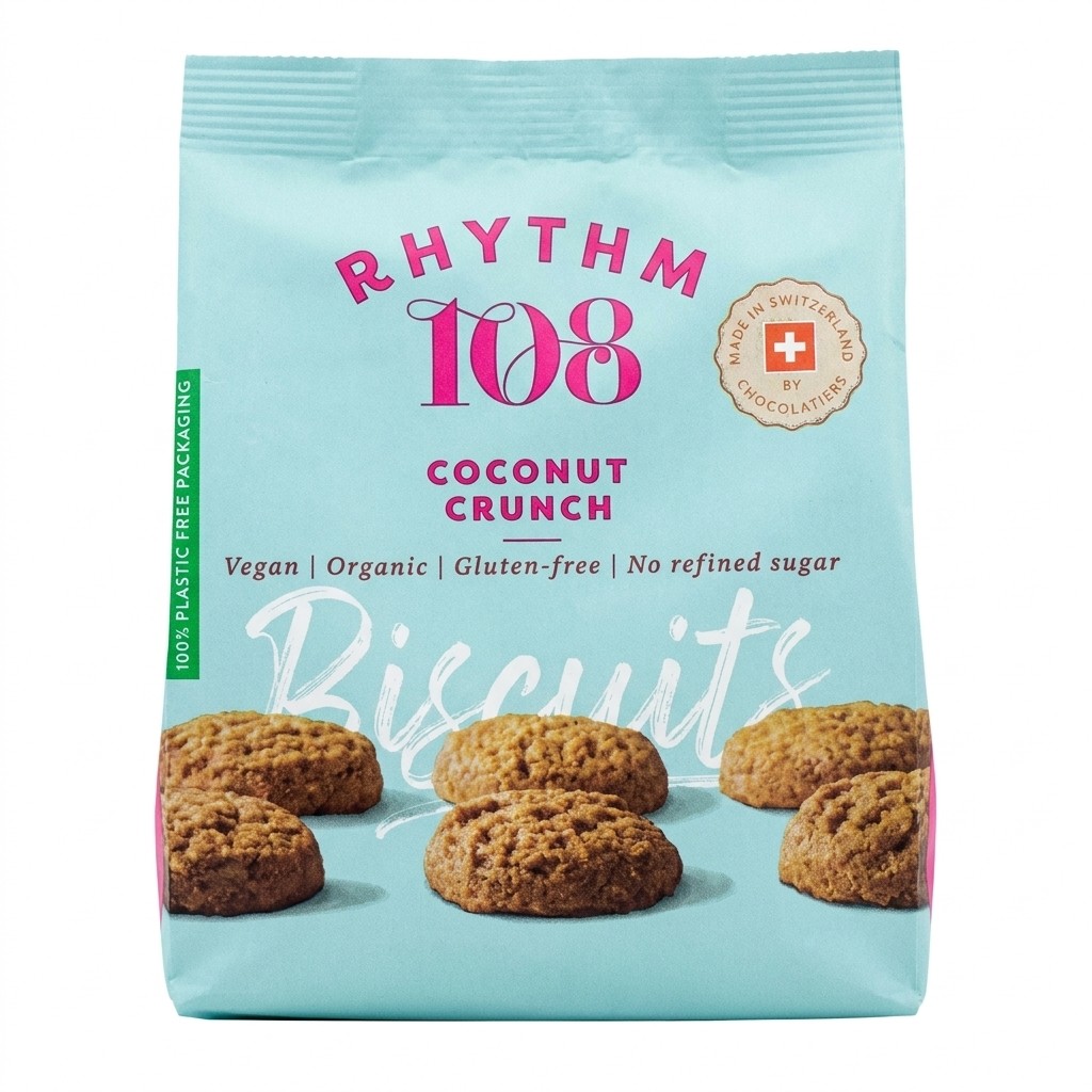 Rhythm 108 Coconut Crunch Biscuits 135g