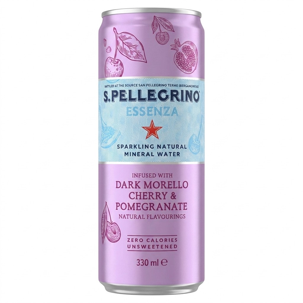 S.Pellegrino Essenza Dark Morello Cherry & Pomegranate 330ml