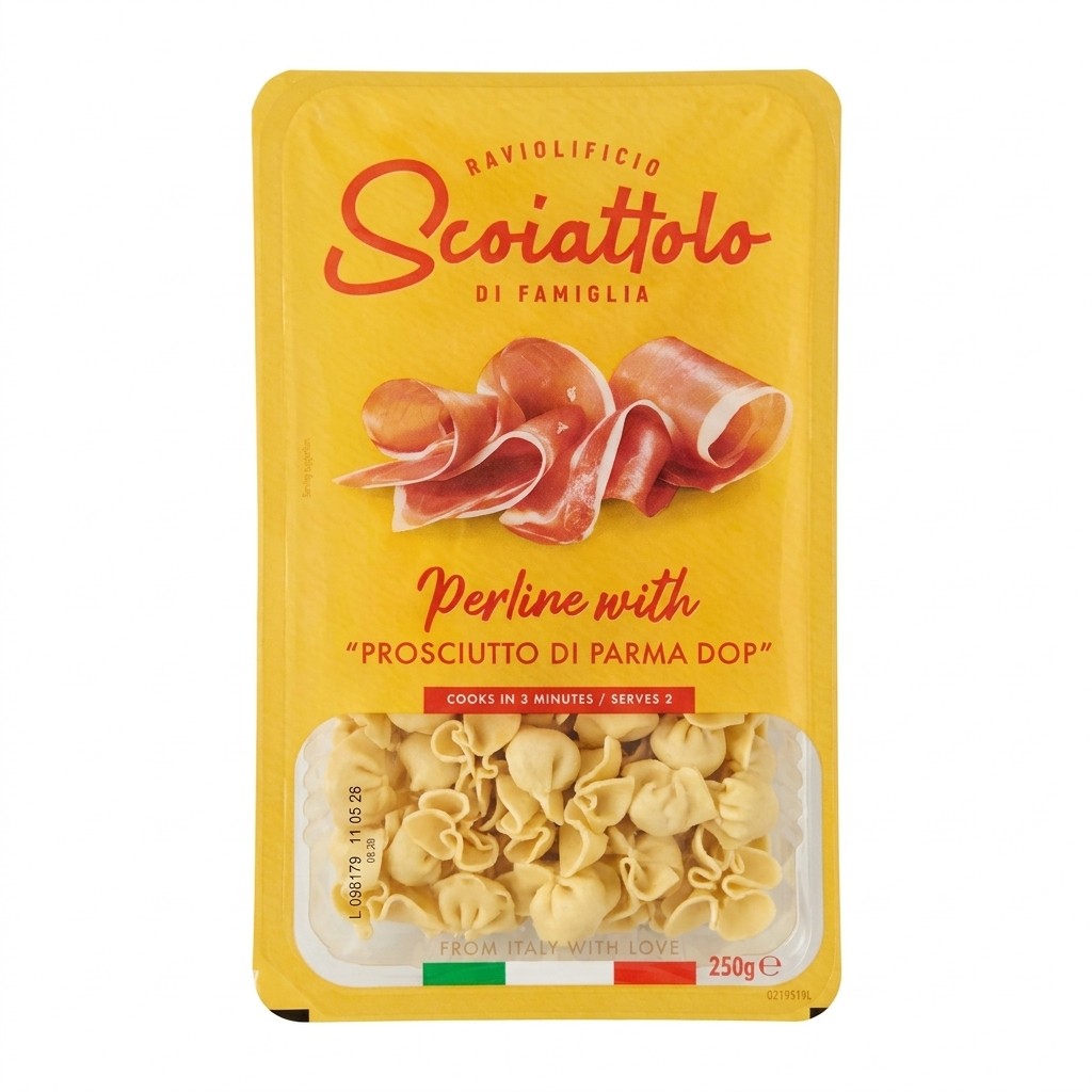 Scoiattolo Perline with Prosciutto di Parma DOP 250g