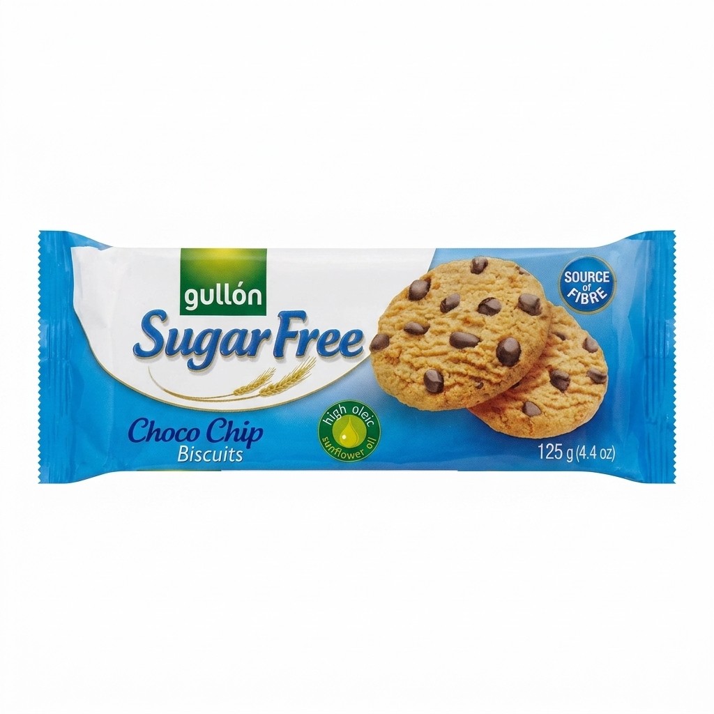Gullón Sugar Free Choco Chip Biscuits 125g