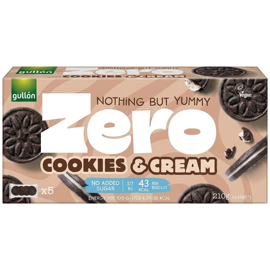 Gullón Zero Cookies & Cream 210g