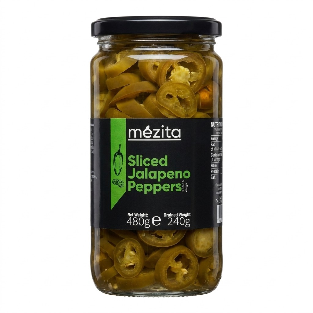 Mezita Sliced Jalapeno Peppers 480g