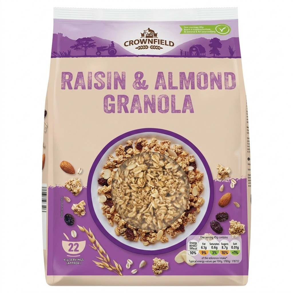 Crownfield Raisin & Almond Granola 1kg