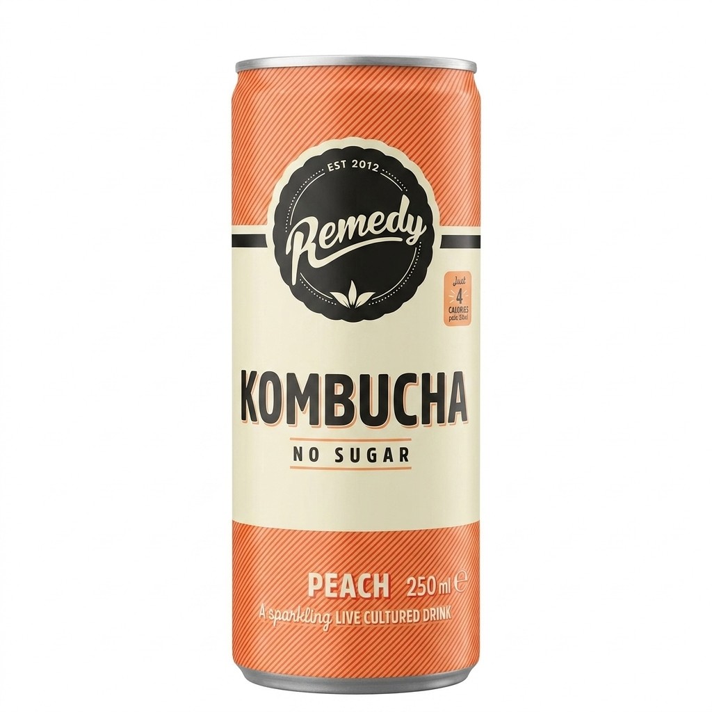 Kombucha Peach 250ml Remedy