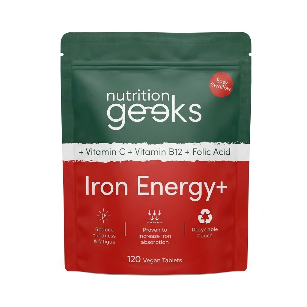 Nutrition Geeks Iron Energy+ 120 tablets