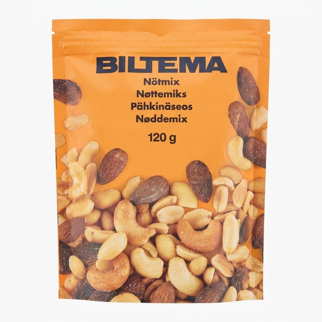 Nøttemiks 120g Biltema