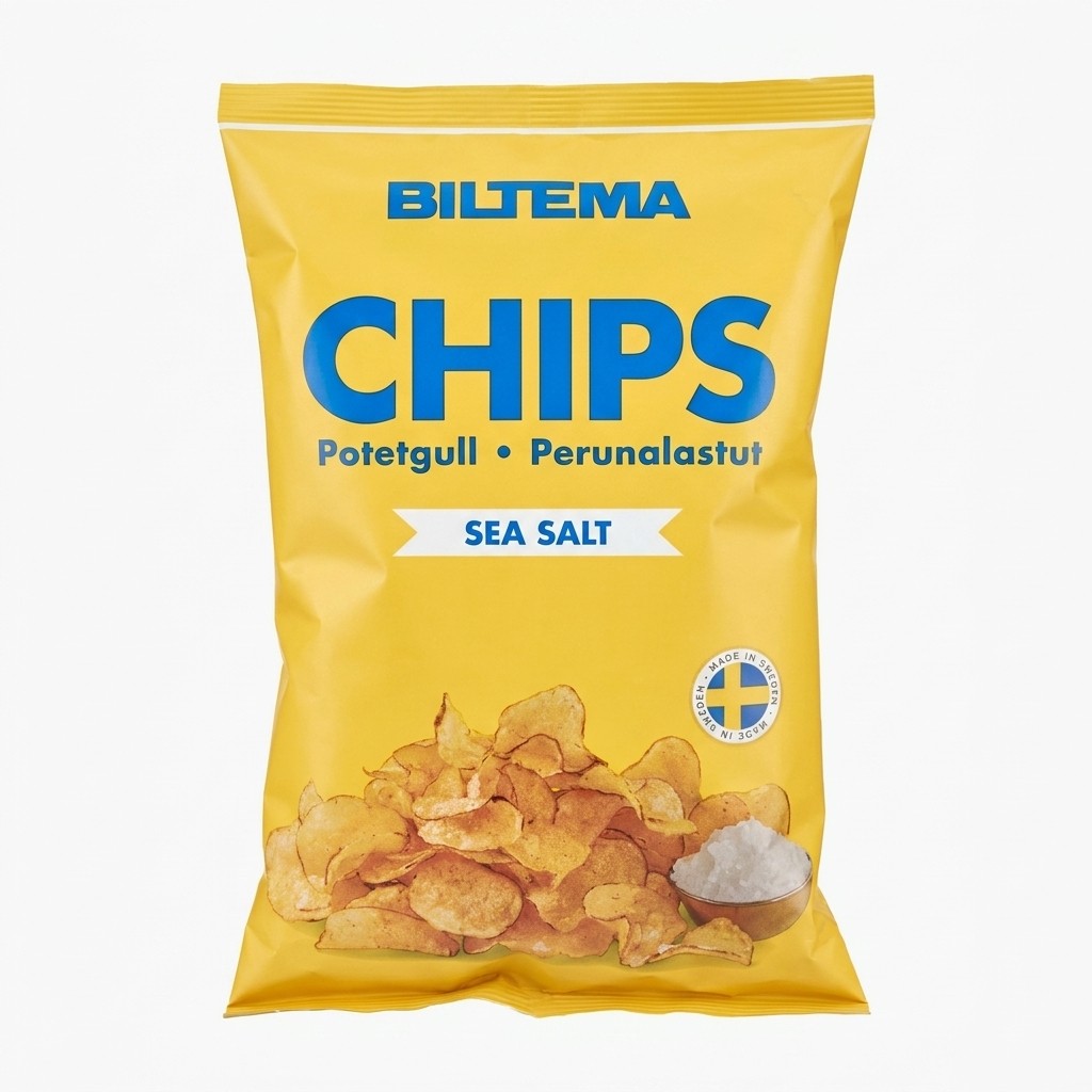 Chips Sea Salt 100g Biltema