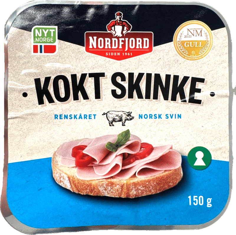 Kokt skinke 150g Nordfjord