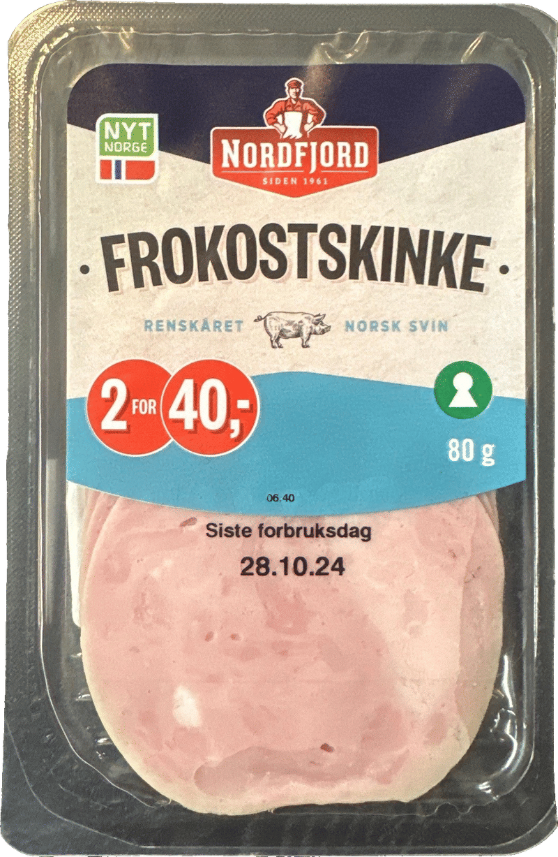 Frokostskinke 80g Nordfjord