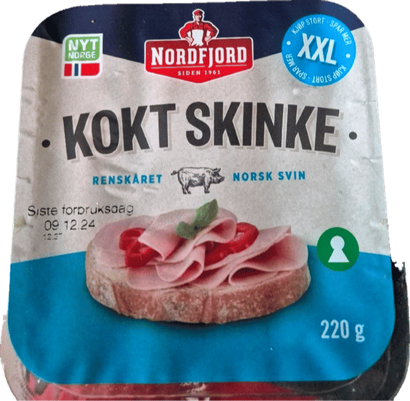 Kokt skinke 220g Nordfjord