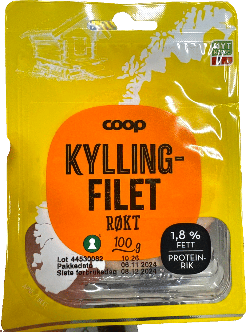 Kyllingfilet Røkt 100g Coop