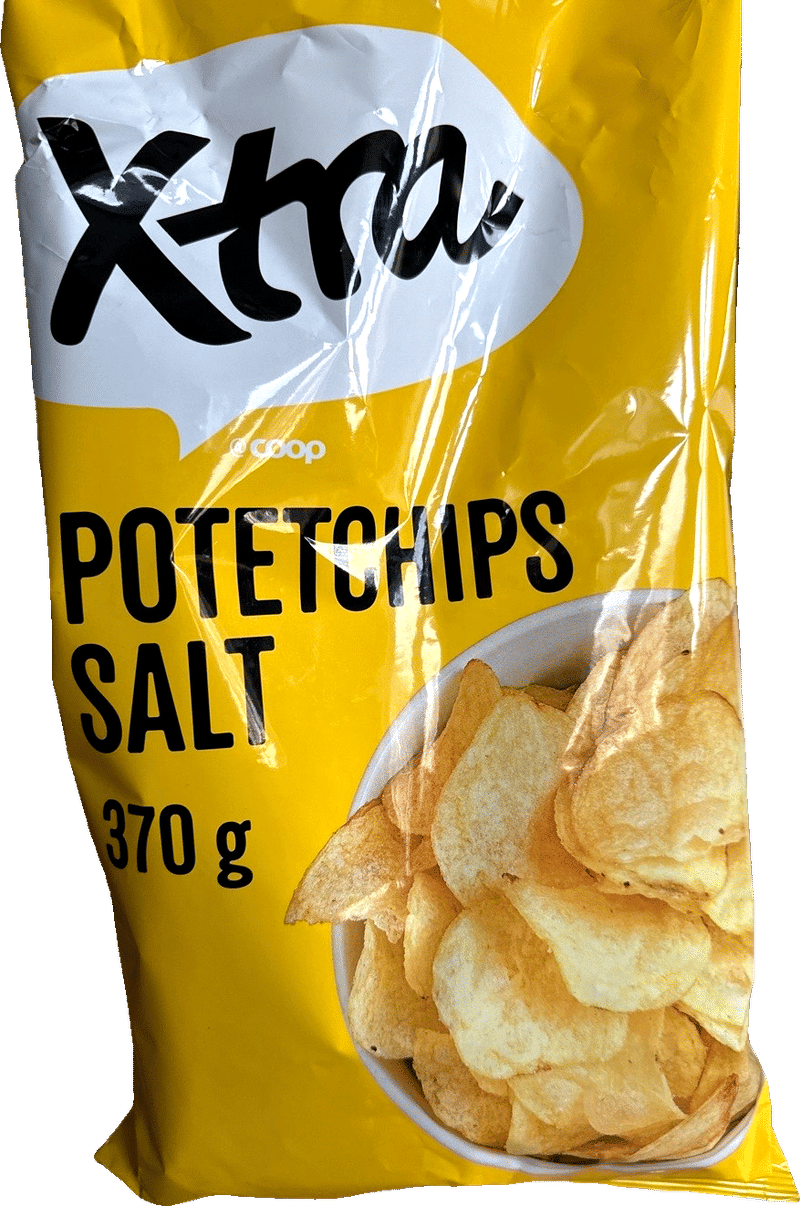 Potetchips Salt 370g Xtra