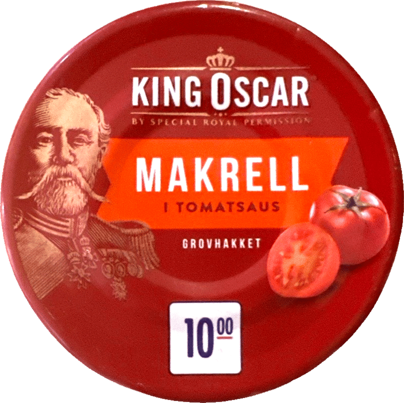 Makrell i tomatsaus King Oscar