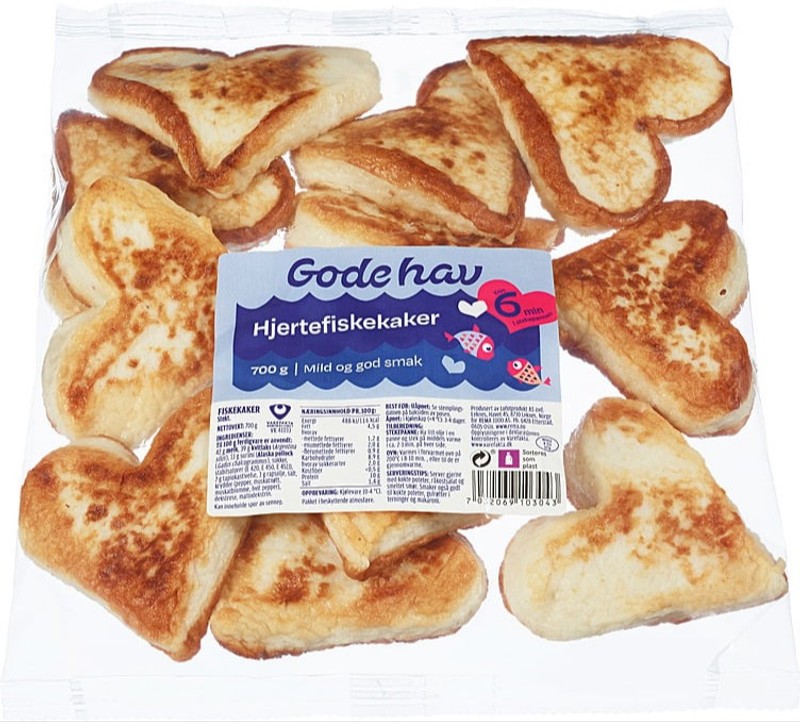 Hjertefiskekaker 700g Gode Hav