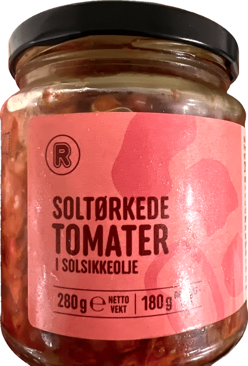 Soltørkede tomater i solsikkeolje 180g R