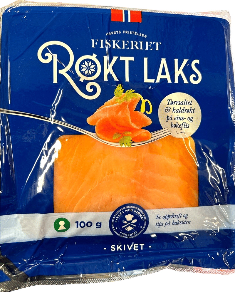 Røkt laks 100g Fiskeriet