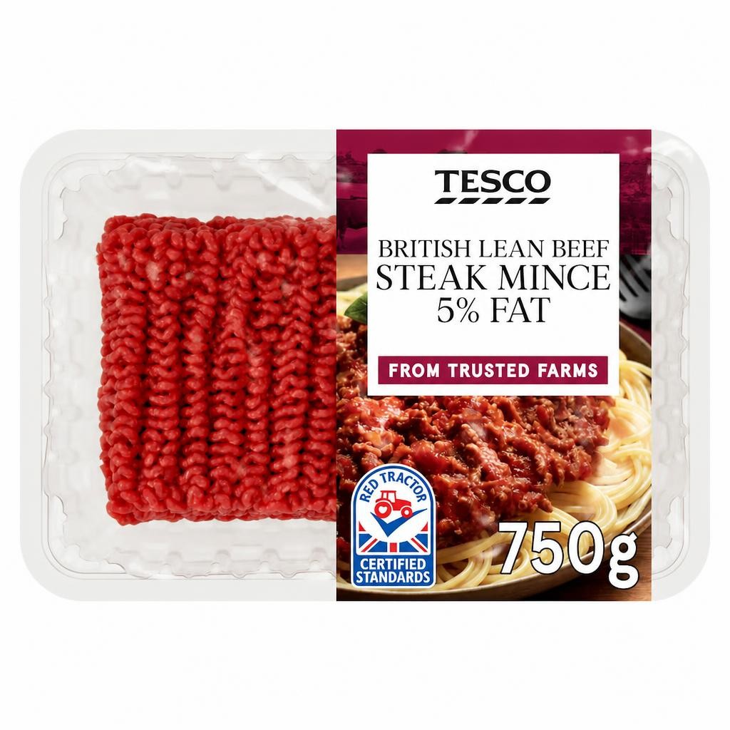 Tesco Lean Beef Steak Mince 5% Fat 750g
