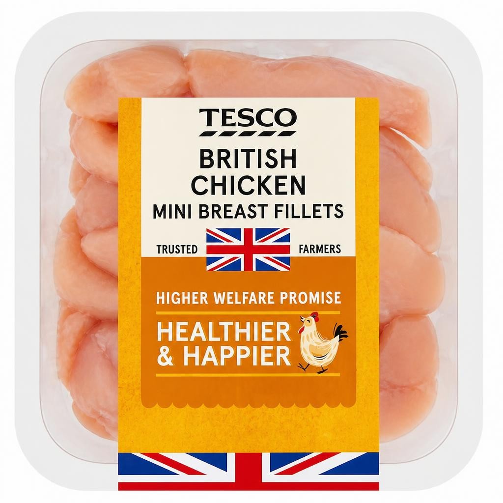 Tesco British Chicken Breast Mini Fillets 400G