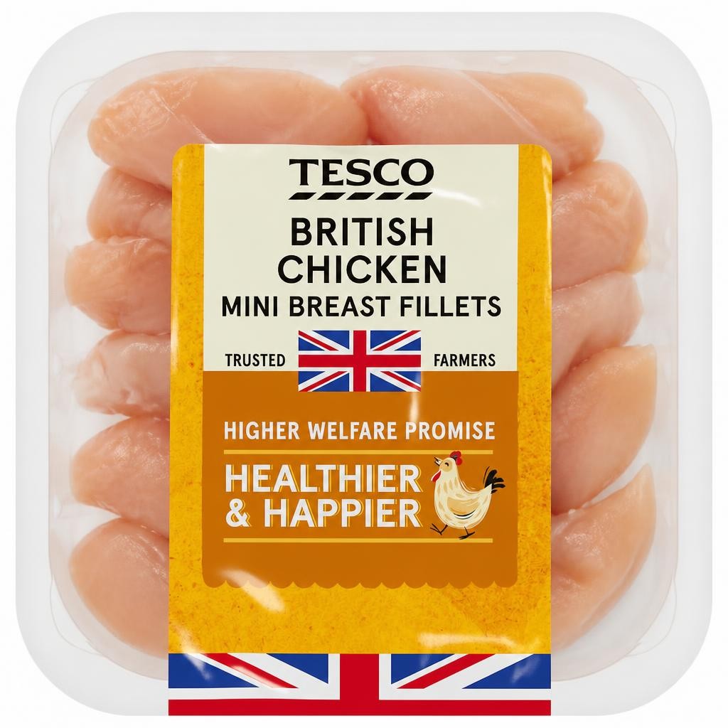 Tesco British Chicken Breast Mini Fillets 400G