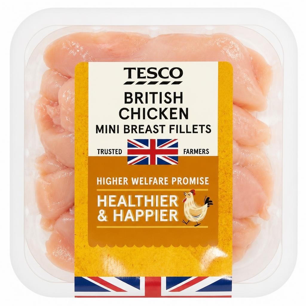 Tesco British Chicken Breast Mini Fillets 400G