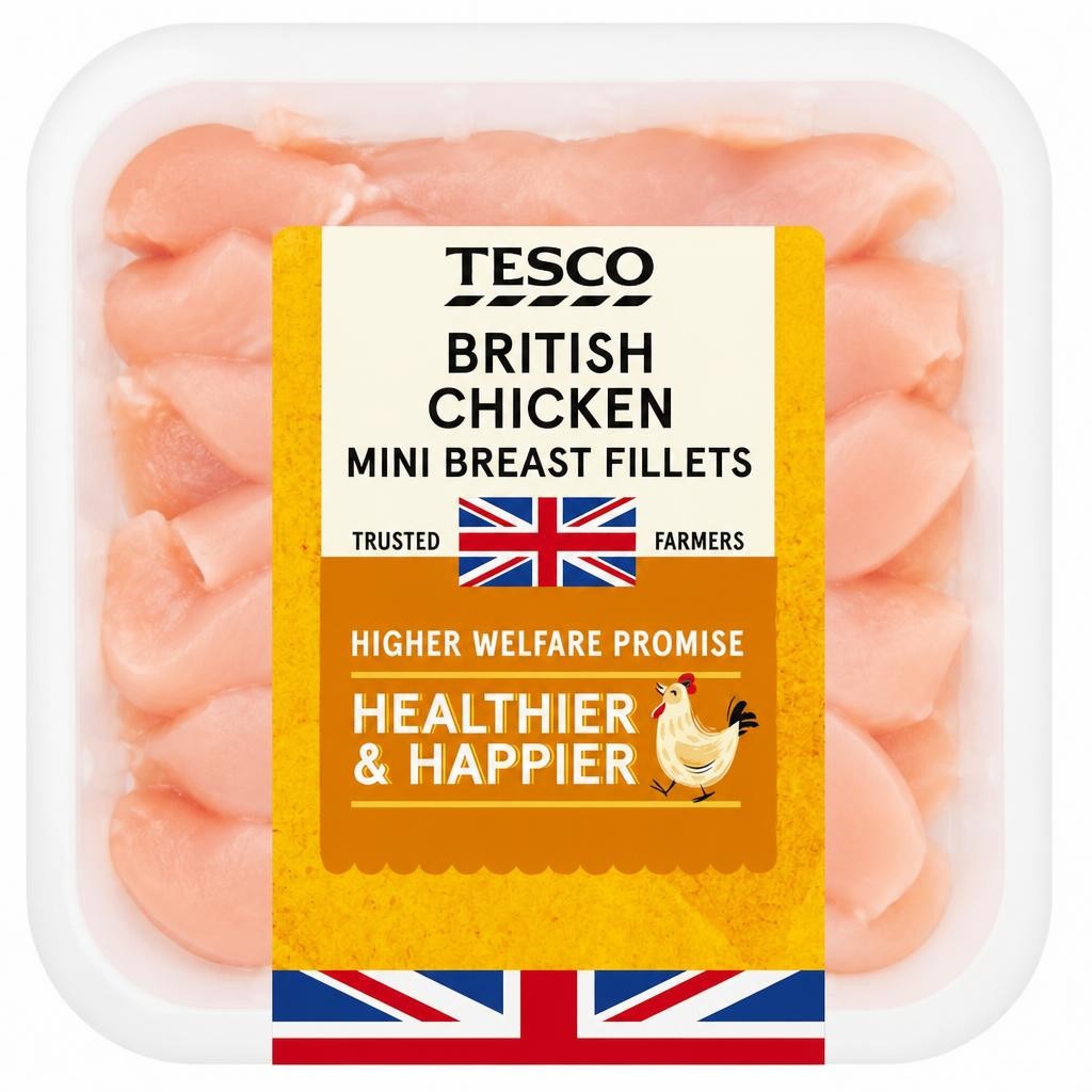 Tesco British Chicken Breast Mini Fillets 400G
