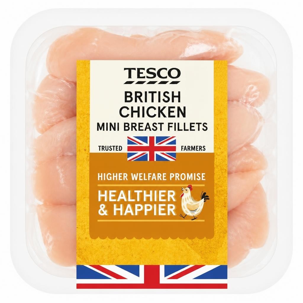 Tesco British Chicken Breast Mini Fillets 400G