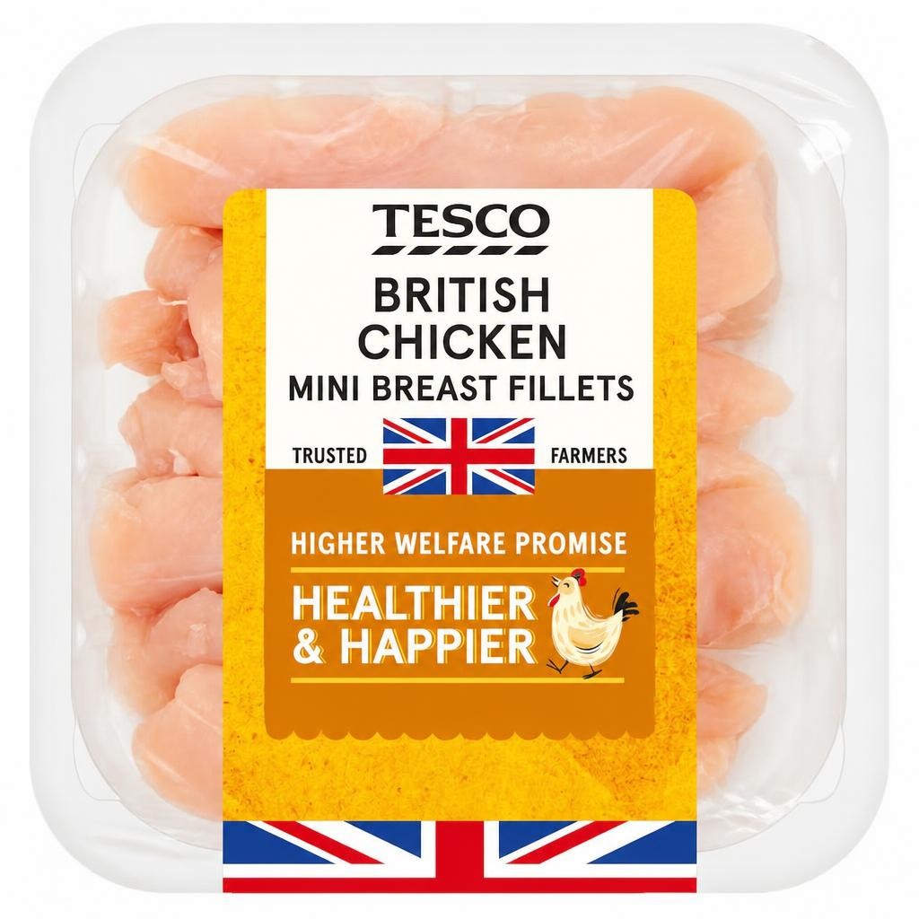 Tesco British Chicken Breast Mini Fillets 400G