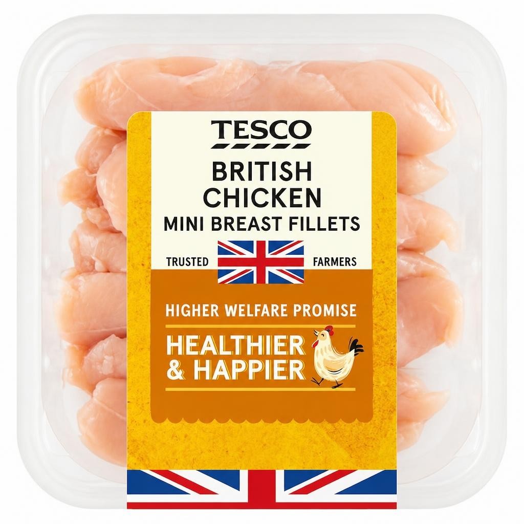 Tesco British Chicken Breast Mini Fillets 400G