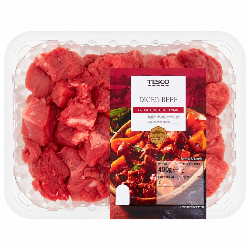 Tesco Diced Beef 400G