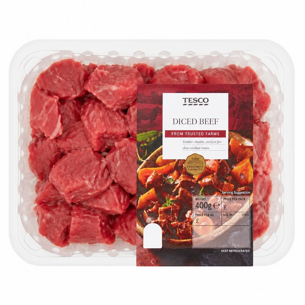 Tesco Diced Beef 400G