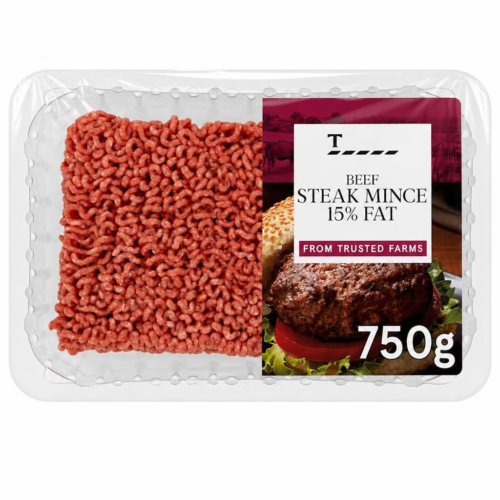 Tesco Beef Steak Mince 15% Fat 750g