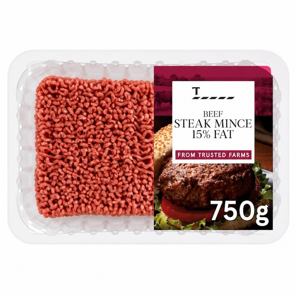 Tesco Beef Steak Mince 15% Fat 750g