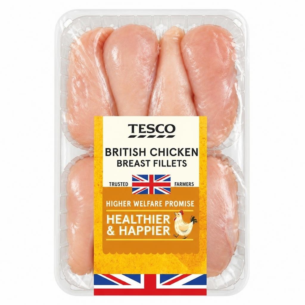 Tesco Large Chicken Fillet Pack 1.6Kg