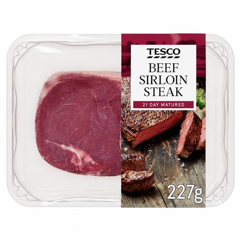 Tesco Sirloin Steak 227G