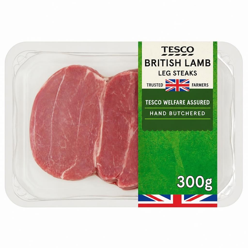 Tesco Lamb Leg Steaks 300G