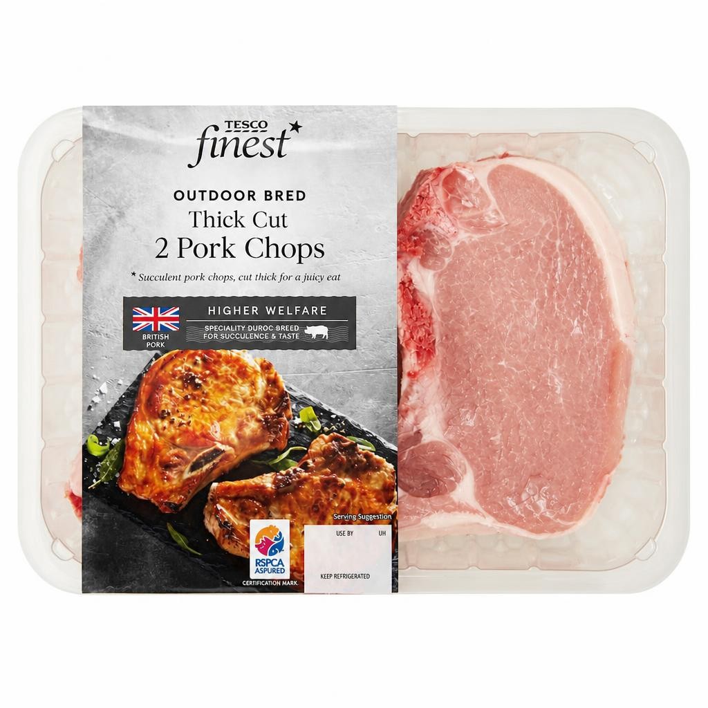Tesco Finest Pork Chops 500G