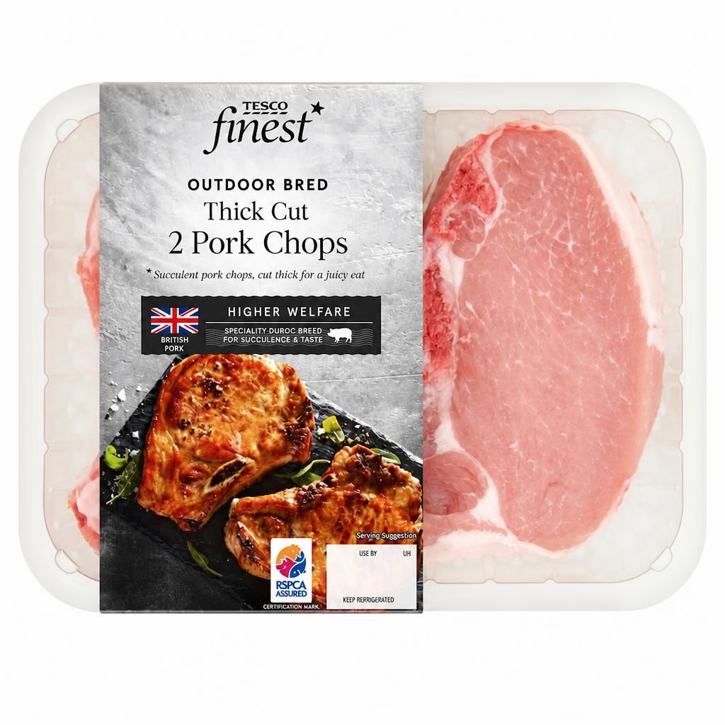 Tesco Finest Pork Chops 500G