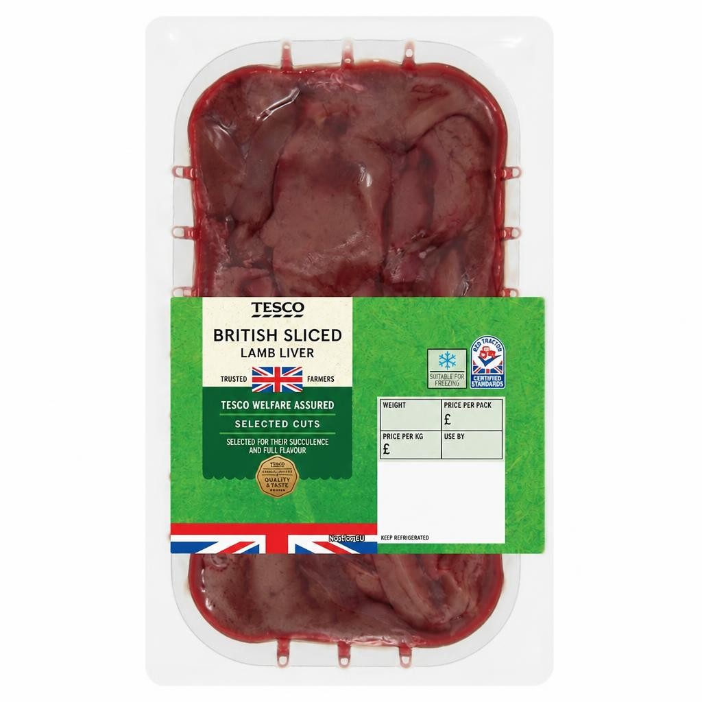 Tesco Lamb Sliced Liver