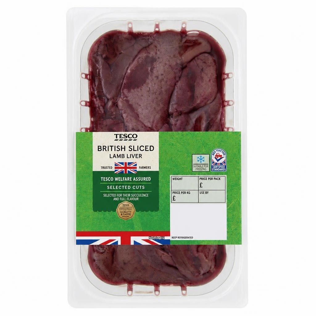 Tesco Lamb Sliced Liver