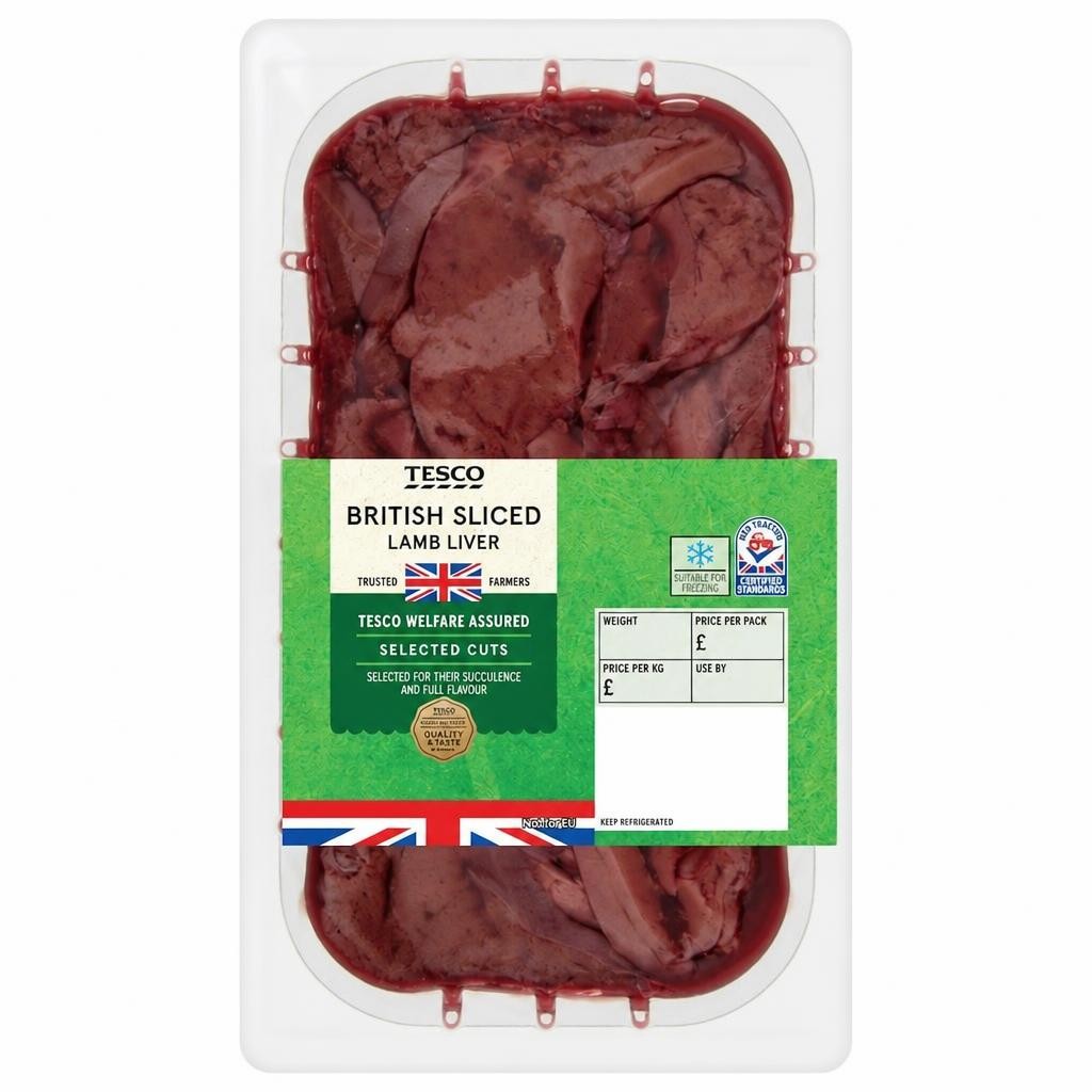 Tesco Lamb Sliced Liver