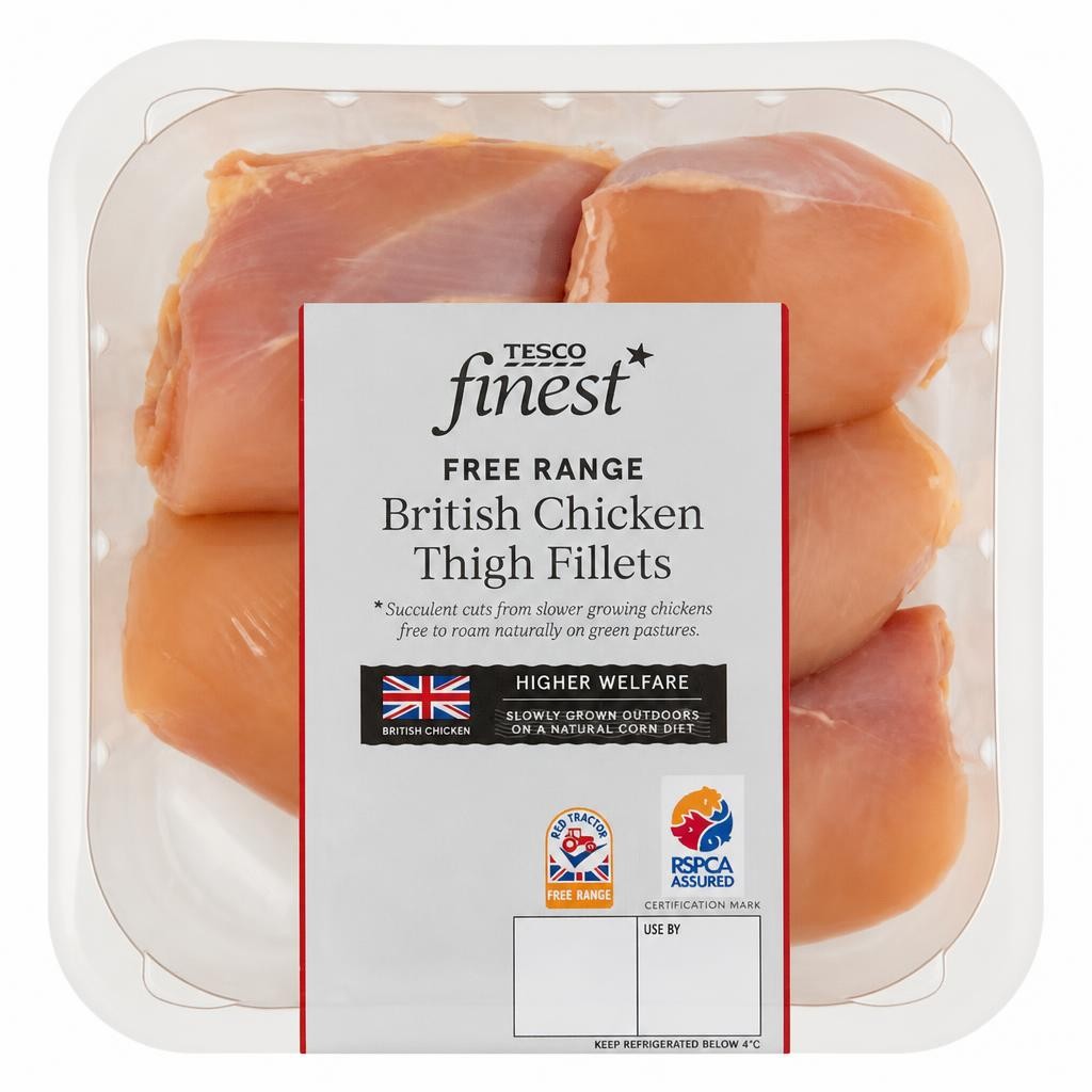 Tesco Finest British Free-Range Chicken Thigh Fillets 430g