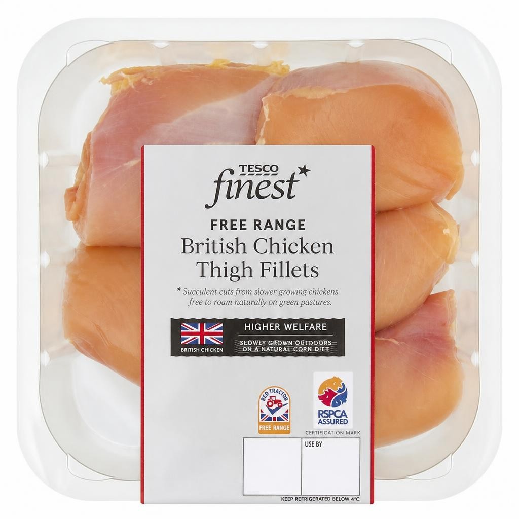 Tesco Finest British Free-Range Chicken Thigh Fillets 430g
