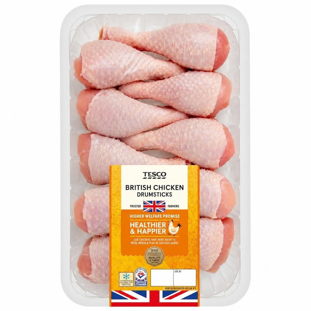Tesco British Chicken Drumsticks 1Kg